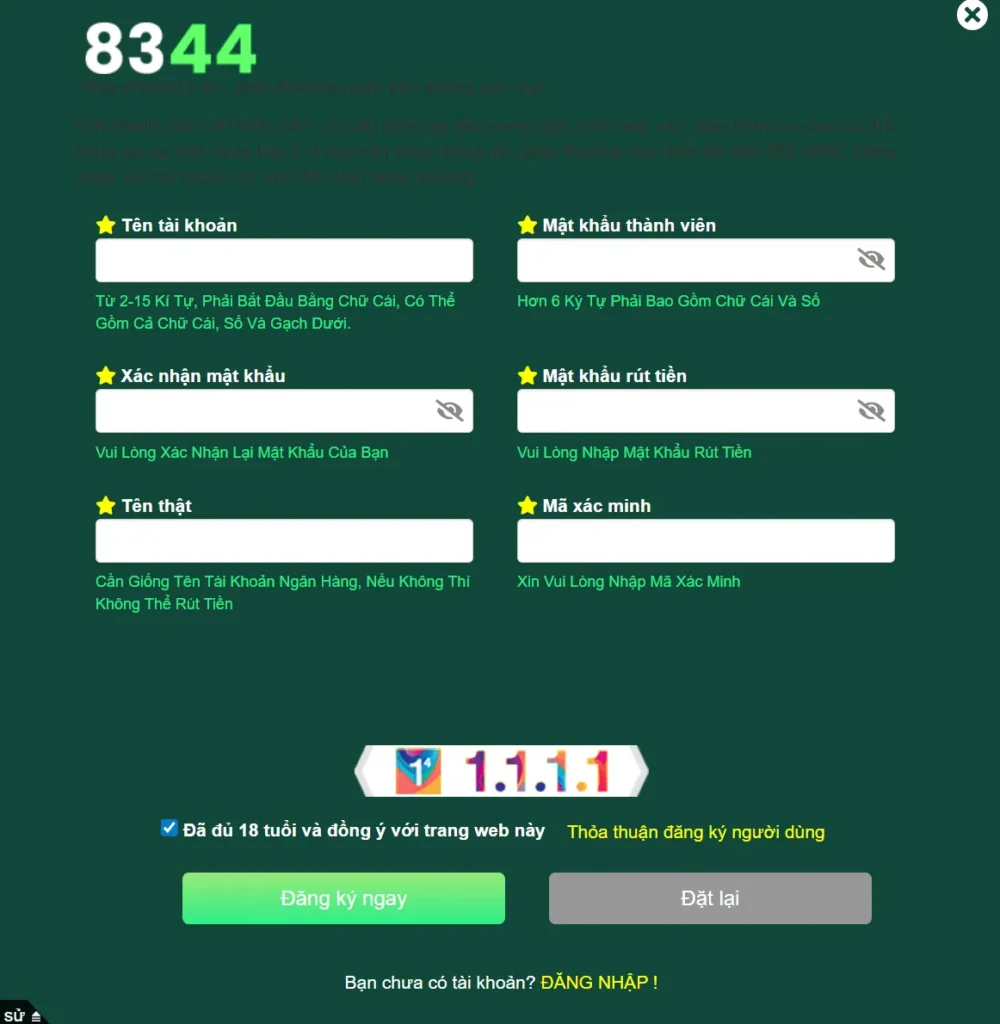8344 hướng dẫn đăng ký